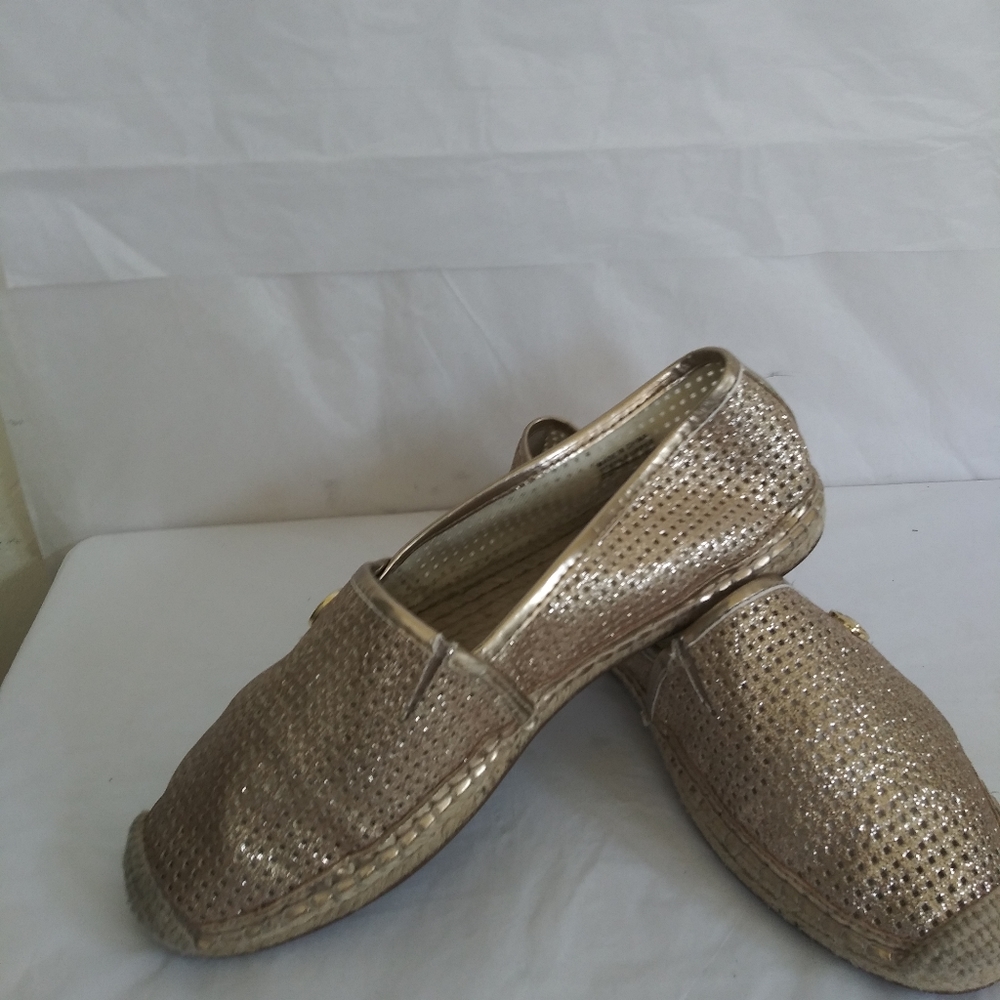 Michael Kors espadrilles metallic sz 6M - Picture 12 of 12